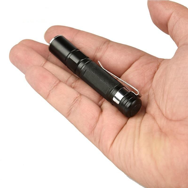 Tactical Adjustable Flashlight Super Bright LED Mini Flashlights With Belt Clip Waterproof Zoomable Mini Brightest Best Flashlights Portable Torch Powerful For  Hiking Camping Stevvex