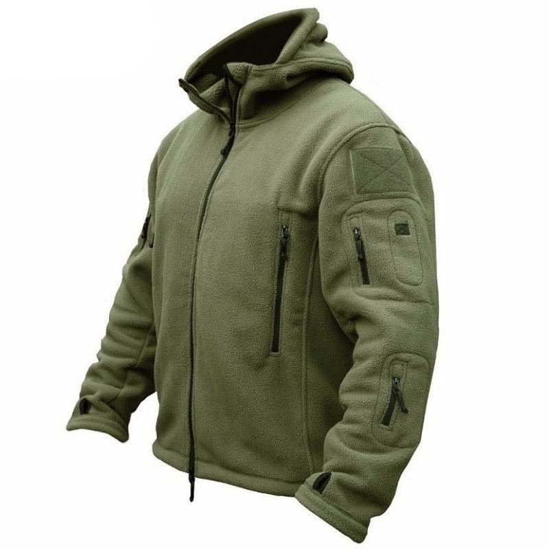 Tactical Jacket Combat Jacket Outdoor Sports Hiking Men's Lightweight Soft Jacket Warm Multi-Pockets Outdoor Hooded Jacket Adventure Jacket For Hiking Training Stevvex
