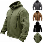 Tactical Jacket Combat Jacket Outdoor Sports Hiking Men's Lightweight Soft Jacket Warm Multi-Pockets Outdoor Hooded Jacket Adventure Jacket For Hiking Training Stevvex