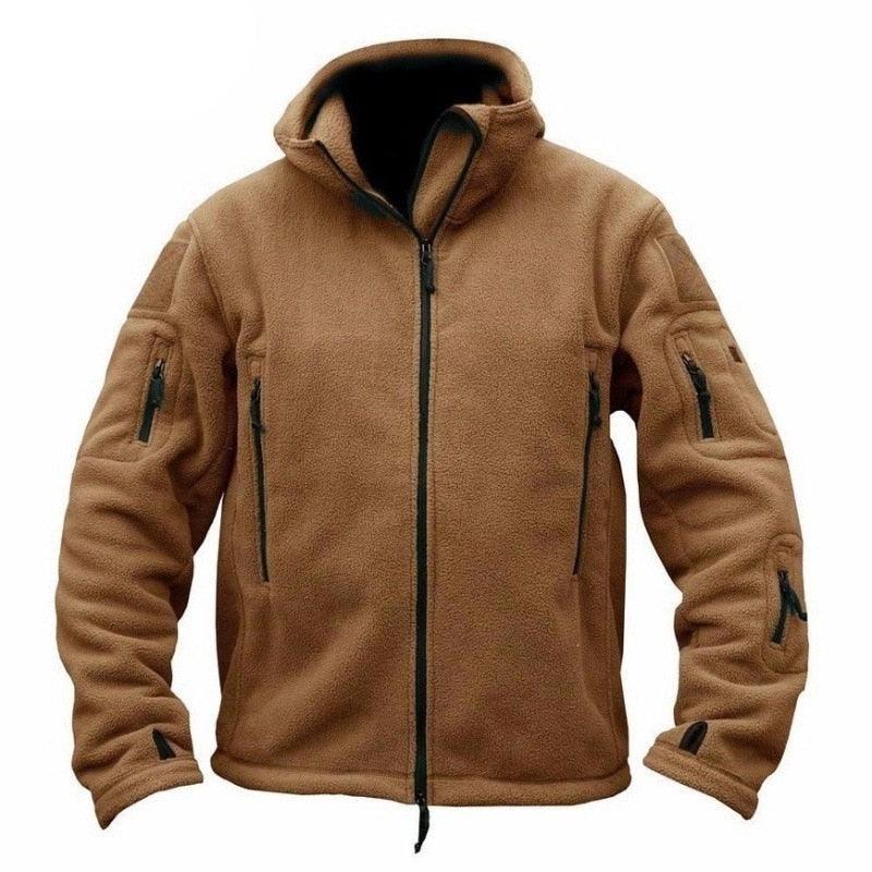 Tactical Jacket Combat Jacket Outdoor Sports Hiking Men's Lightweight Soft Jacket Warm Multi-Pockets Outdoor Hooded Jacket Adventure Jacket For Hiking Training Stevvex