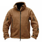 Tactical Jacket Combat Jacket Outdoor Sports Hiking Men's Lightweight Soft Jacket Warm Multi-Pockets Outdoor Hooded Jacket Adventure Jacket For Hiking Training Stevvex
