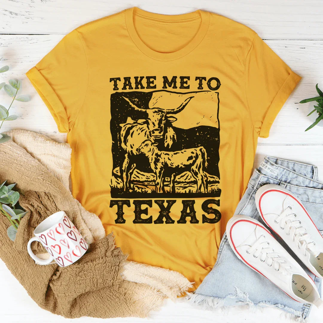 Take Me To Texas Tee Peachy Sunday