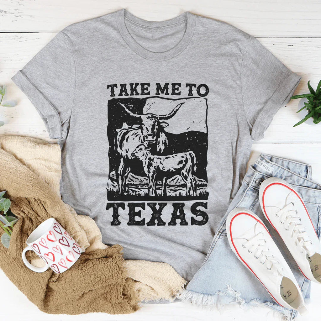 Take Me To Texas Tee Peachy Sunday