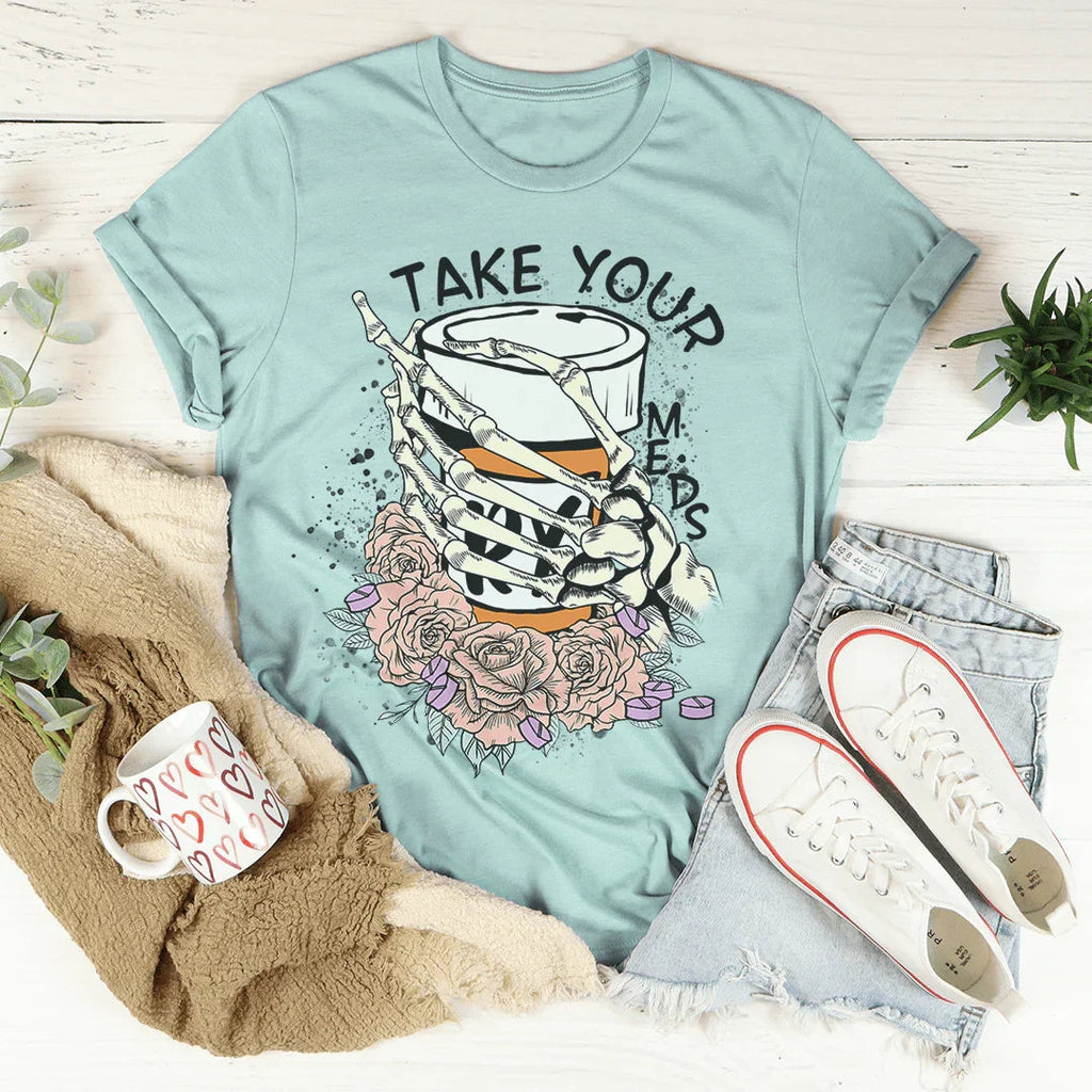 Take Your Meds Tee Peachy Sunday