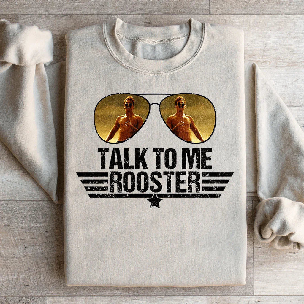 Talk To Me Rooster Sweatshirt Peachy Sunday
