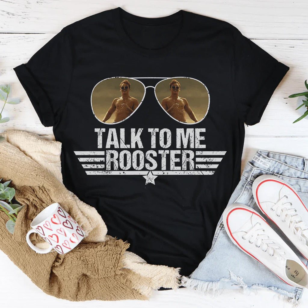 Talk To Me Rooster Tee Peachy Sunday