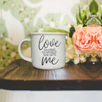 Love Talking To Myself 14.5oz Ceramic Coffee Mug Funny Self Talk Gift BandsCo Straps