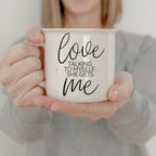 Love Talking To Myself 14.5oz Ceramic Coffee Mug Funny Self Talk Gift BandsCo Straps
