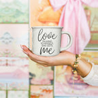 Love Talking To Myself 14.5oz Ceramic Coffee Mug Funny Self Talk Gift BandsCo Straps