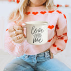 Love Talking To Myself 14.5oz Ceramic Coffee Mug Funny Self Talk Gift BandsCo Straps