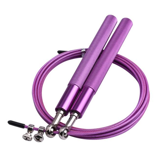 Tangle-Free Rapid Speed Jumping Rope Cable With Ball Bearings Steel Skipping Rope Adjustable Rapid Speed Jumping Ropes Cable Foam Handles Steel Jump Ropes For Gym Fitness Home Exercise Stevvex
