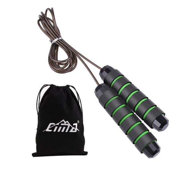 Tangle-Free Rapid Speed Jumping Rope Cable With Ball Bearings Steel Skipping Rope Adjustable Rapid Speed Jumping Ropes Cable Foam Handles Steel Jump Ropes For Gym Fitness Home Exercise Stevvex