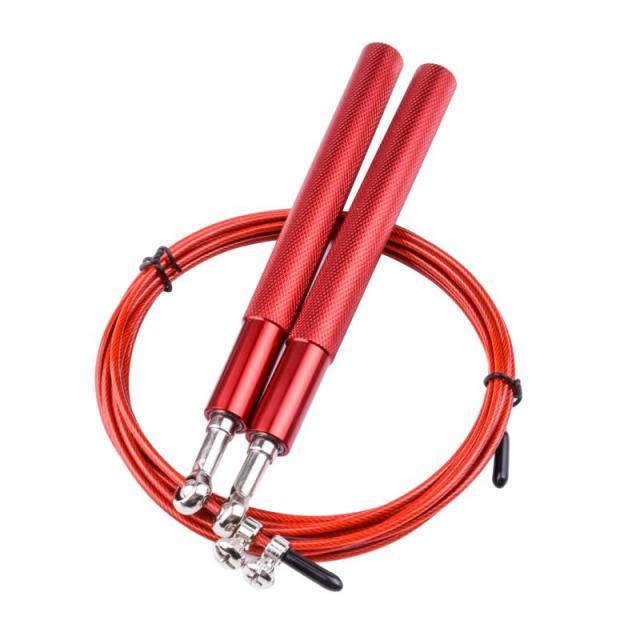 Tangle-Free Rapid Speed Jumping Rope Cable With Ball Bearings Steel Skipping Rope Adjustable Rapid Speed Jumping Ropes Cable Foam Handles Steel Jump Ropes For Gym Fitness Home Exercise Stevvex