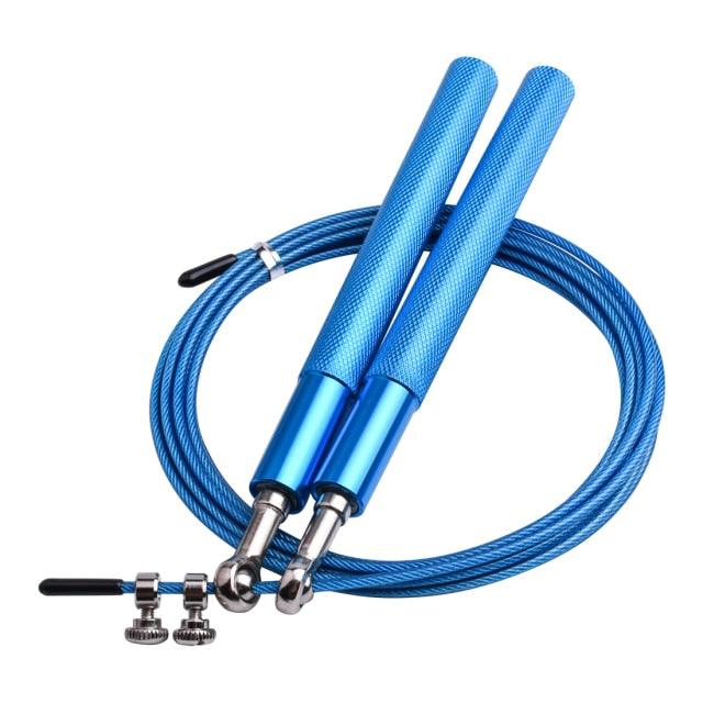Tangle-Free Rapid Speed Jumping Rope Cable With Ball Bearings Steel Skipping Rope Adjustable Rapid Speed Jumping Ropes Cable Foam Handles Steel Jump Ropes For Gym Fitness Home Exercise Stevvex