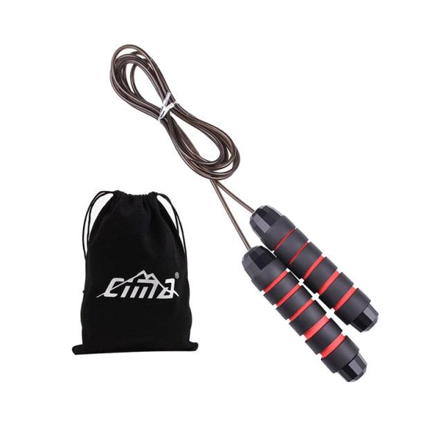 Tangle-Free Rapid Speed Jumping Rope Cable With Ball Bearings Steel Skipping Rope Adjustable Rapid Speed Jumping Ropes Cable Foam Handles Steel Jump Ropes For Gym Fitness Home Exercise Stevvex