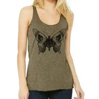 Butterfly skull racerback tank - SJB-DIAMOND ELITES