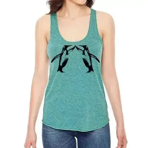Penguin high five racerback - SJB-DIAMOND ELITES