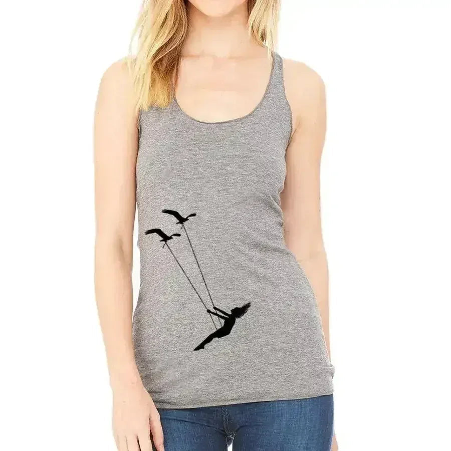 Flying bird swing racerback tank top - SJB-DIAMOND ELITES