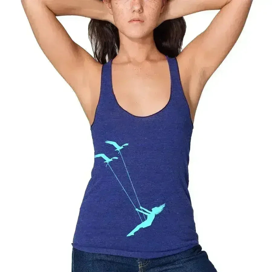 Flying bird swing racerback tank top - SJB-DIAMOND ELITES