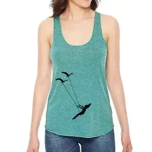Flying bird swing racerback tank top - SJB-DIAMOND ELITES