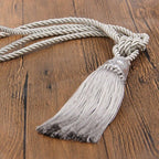 Tassel Curtain Tieback Crystal Bead Hanging Ball Tie Room Accessories Holder Buckle Rope Bandage Holdback Window Shade Curtain Tie Back Tassel Tie Backs for Curtain Beautiful Curtain Holdback Rope Stevvex