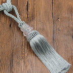 Tassel Curtain Tieback Crystal Bead Hanging Ball Tie Room Accessories Holder Buckle Rope Bandage Holdback Window Shade Curtain Tie Back Tassel Tie Backs for Curtain Beautiful Curtain Holdback Rope Stevvex