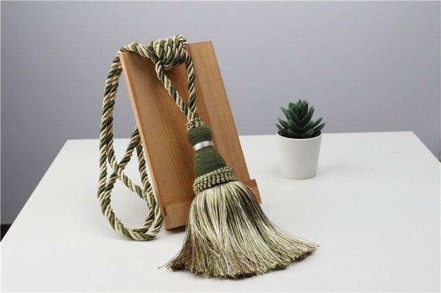 Tassel Curtain Tiebacks Home Decoration Handmade Curtain Holders Clips Hanging Balls Curtain Accessories Curtain Tie backs Curtain Handmade Tiebacks Decorative Curtain Holdbacks With Tassel Stevvex