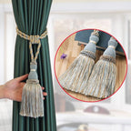 Tassel Curtain Tiebacks Home Decoration Handmade Curtain Holders Clips Hanging Balls Curtain Accessories Curtain Tie backs Curtain Handmade Tiebacks Decorative Curtain Holdbacks With Tassel Stevvex