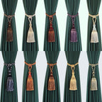 Tassel Curtain Tiebacks Home Decoration Handmade Curtain Holders Clips Hanging Balls Curtain Accessories Curtain Tie backs Curtain Handmade Tiebacks Decorative Curtain Holdbacks With Tassel Stevvex