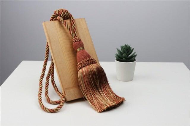 Tassel Curtain Tiebacks Home Decoration Handmade Curtain Holders Clips Hanging Balls Curtain Accessories Curtain Tie backs Curtain Handmade Tiebacks Decorative Curtain Holdbacks With Tassel Stevvex