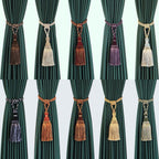 Tassel Curtain Tiebacks Home Decoration Handmade Curtain Holders Clips Hanging Balls Curtain Accessories Curtain Tie backs Curtain Handmade Tiebacks Decorative Curtain Holdbacks With Tassel Stevvex