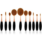 Beauty Experts Set of 10 Oval Beauty Brushes Lootquake LLC