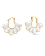 Statement Earrings for Women Gold Dangle Earrings Gold Statement Earrings Pearl Earrings Gold Earrings Earrings Dangle Gold Hoop Earrings for Women Fan Shape Earrings from SNGIA Earrings Lootquake LLC