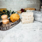 Tea Tree Grapefruit Body Scrub With Sea Salt Oatmeal Peppermint Exfoliating Soap BandsCo Straps