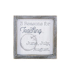 Funny Teacher Sign 3 Reasons For Teaching Classroom Wall Decor Teacher Gift Graduation Present