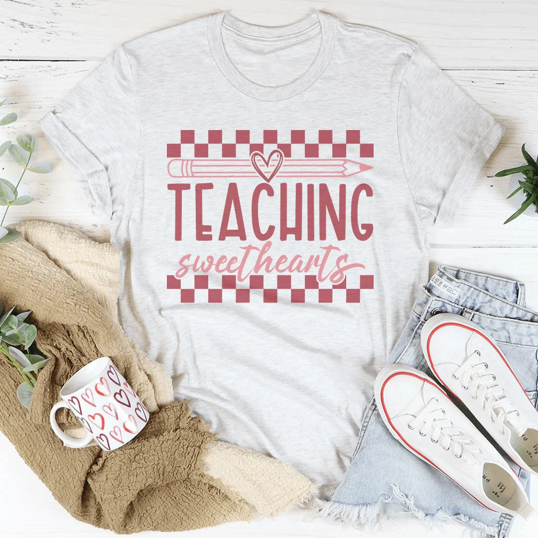 Teaching Sweethearts Tee Peachy Sunday