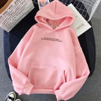 Teens Girls Funny Letter Oversized Hoodies Women Sweatshirts Hooded Sweats Long Sleeve Autumn Warm Women's Clothing Letter Slogan Printed Oversized Hoodies Autumn Black Tops Streetwear Stevvex