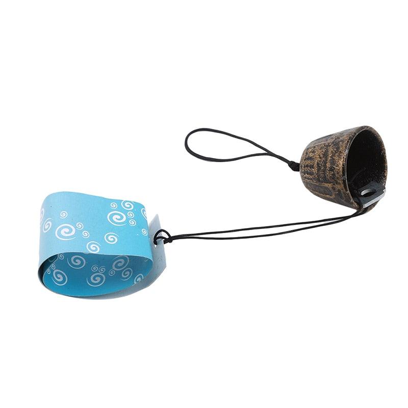 Temple Bell Pendant Lucky Wind Chimes Japanese Lucky Feng Shui Small Wind Chime Sound Clapper Home Garden Outdoor Decor Gift Cast Iron Outdoor For Good Luck Home Garden Patio Hanging Decoration Gift Stevvex