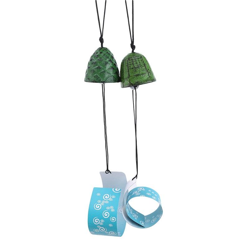 Temple Bell Pendant Lucky Wind Chimes Japanese Lucky Feng Shui Small Wind Chime Sound Clapper Home Garden Outdoor Decor Gift Cast Iron Outdoor For Good Luck Home Garden Patio Hanging Decoration Gift Stevvex