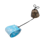 Temple Bell Pendant Lucky Wind Chimes Japanese Lucky Feng Shui Small Wind Chime Sound Clapper Home Garden Outdoor Decor Gift Cast Iron Outdoor For Good Luck Home Garden Patio Hanging Decoration Gift Stevvex