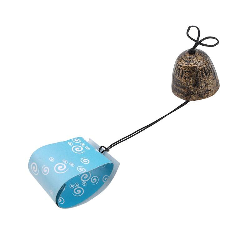 Temple Bell Pendant Lucky Wind Chimes Japanese Lucky Feng Shui Small Wind Chime Sound Clapper Home Garden Outdoor Decor Gift Cast Iron Outdoor For Good Luck Home Garden Patio Hanging Decoration Gift Stevvex