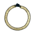 Temple Collar Bib Necklace Boho Tribal Statement With Cotton Tassels Zinc Alloy BandsCo Straps