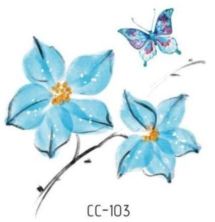 Temporary 3D Rose Flower Tattoos Sticker Body Art Tattoo Sticker Waterproof Luxury Tattoo Rose Lotus Flower Fashion Sticker For Womens Stevvex