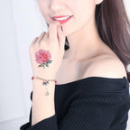 Temporary 3D Rose Flower Tattoos Sticker Body Art Tattoo Sticker Waterproof Luxury Tattoo Rose Lotus Flower Fashion Sticker For Womens Stevvex
