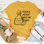 Tequila Never Broke My Heart Tee Peachy Sunday