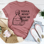 Tequila Never Broke My Heart Tee Peachy Sunday