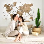 3D Wooden World Map Terra Enjoy The Wood