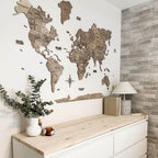 Bundle: Wooden Map and Airplanes Pins - SJB-DIAMOND ELITES