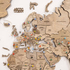 3D LED Wooden World Map 2.0 Terra - SJB-DIAMOND ELITES