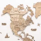 3D LED Wooden World Map 2.0 Terra - SJB-DIAMOND ELITES